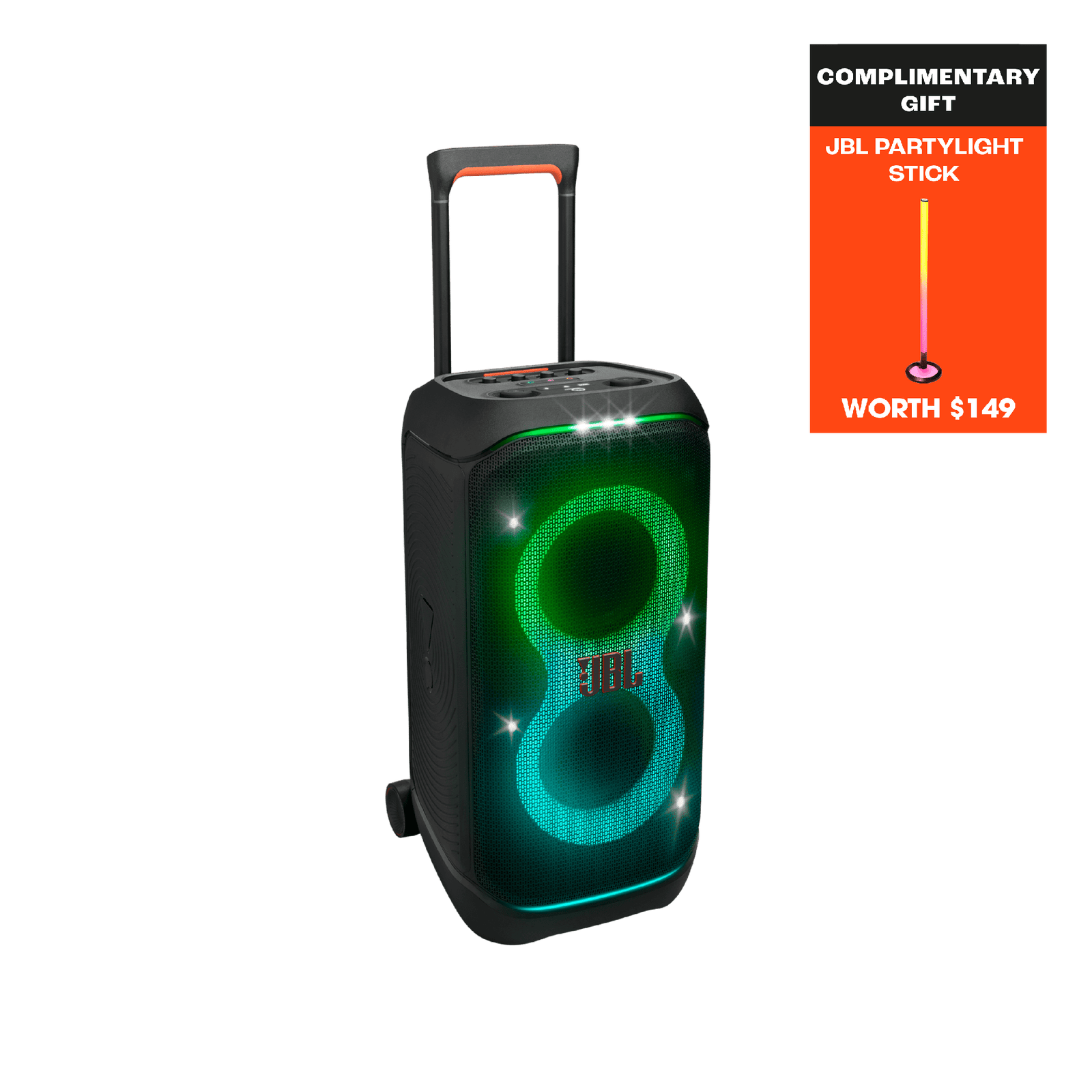 JBL PartyBox Stage 320 + JBL Party Light Sticks