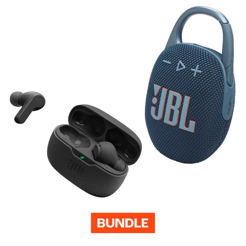 JBL Clip 5 + JBL Wave Beam