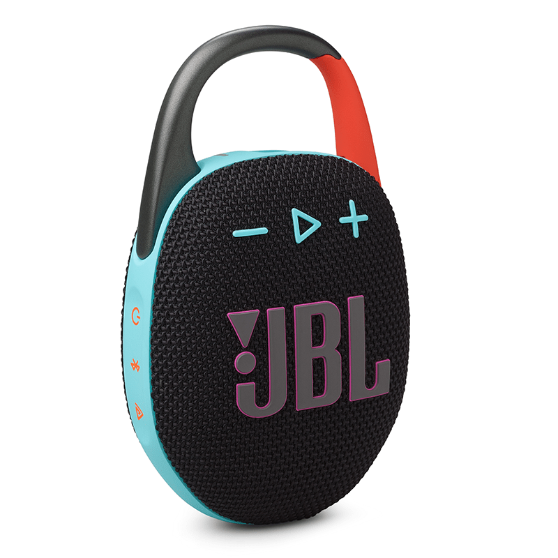 JBL Clip 5 Funky Black Portable Waterproof Speaker Hero photo