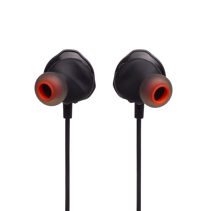 JBL Quantum 50 Black Earphones Back View Photo