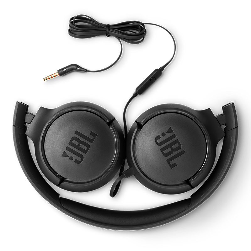 JBL Tune 500 Headphones Black Folded Photo