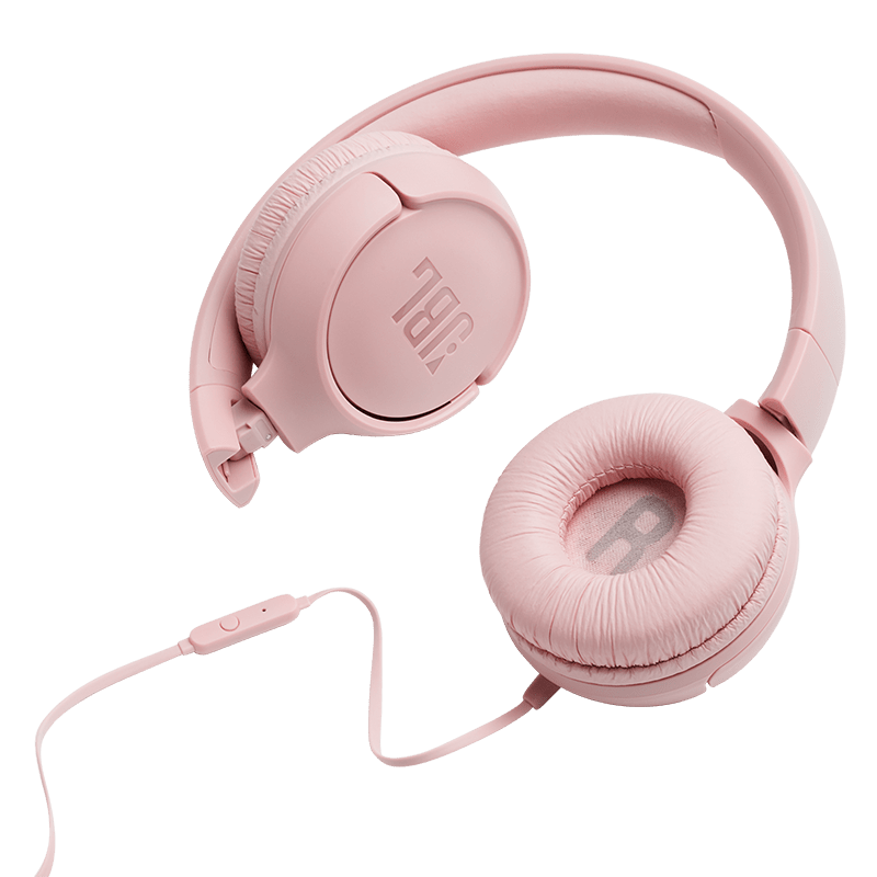 JBL Tune 500 Headphones Pink Key Photo