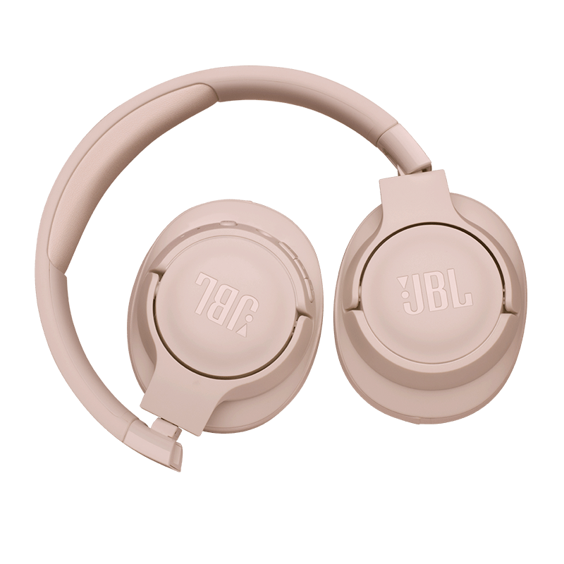 JBL Tune 710BT Headphones Blush Folded Photo