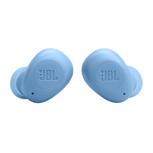 JBL Wave Vibe Earbuds Blue Front View photo