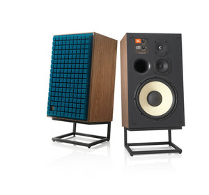 JBL L100 Speakers in Pair Blue Stand photo