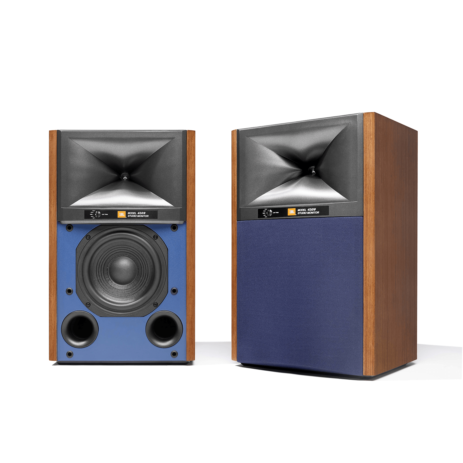 JBL 4309 Speaker Pair in Walnut color photo