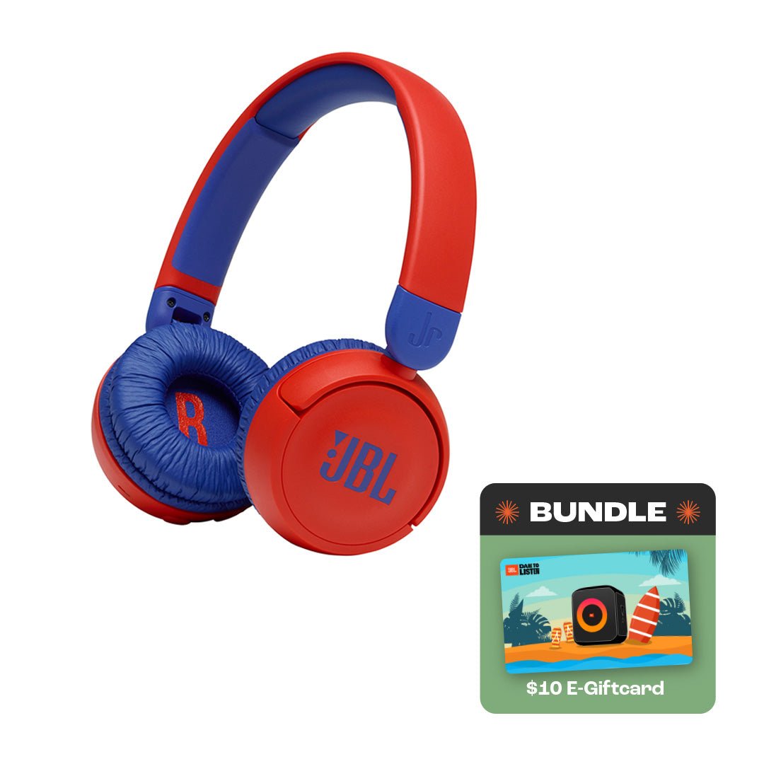 JBL JR 300BT On-Ear Wireless Bluetooth Headphones - Blue/Orange