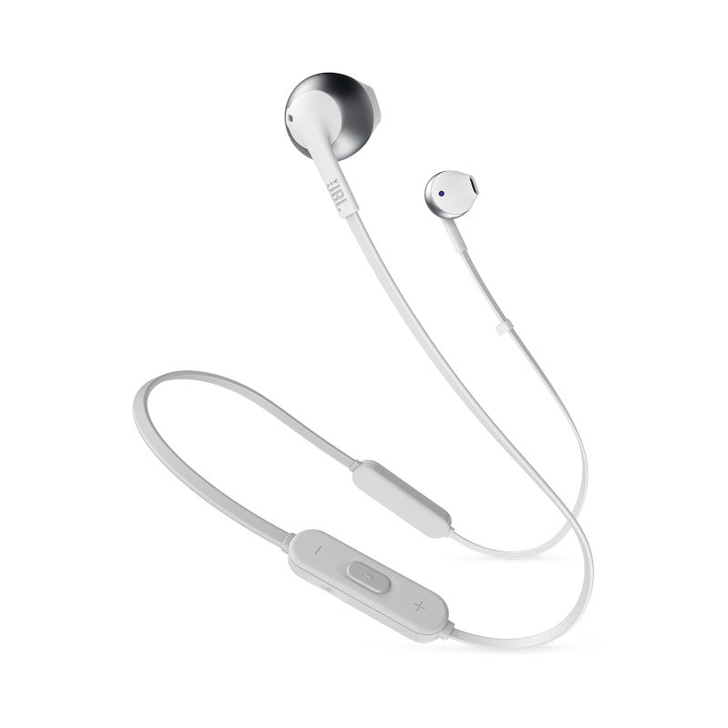 JBL Tune 205BT Earphones White Silver Hero photo
