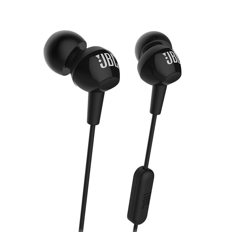 JBL C150SI Black Earphones Hero Photo