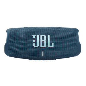 JBL Charge 5 Blue Speakers Front View Photo