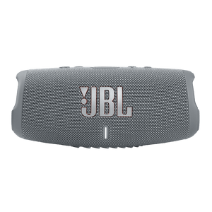 JBL Charge 5 Grey Speakers Front View Photo