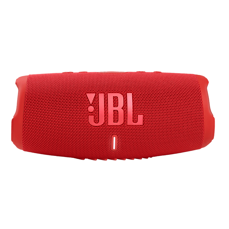 JBL Charge 5 Red Speakers Front View Photo