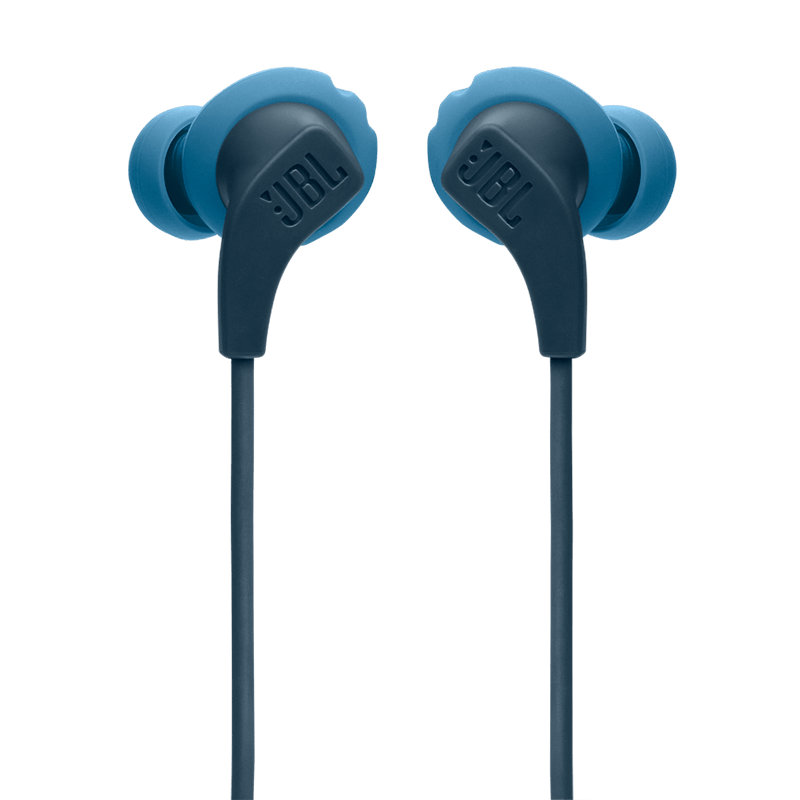 JBL Endurance 2 Wired Earphones Blue Front View Photo