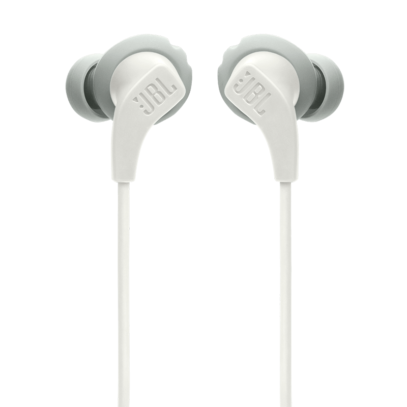JBL Endurance 2 Wired Earphones White Front View Photo