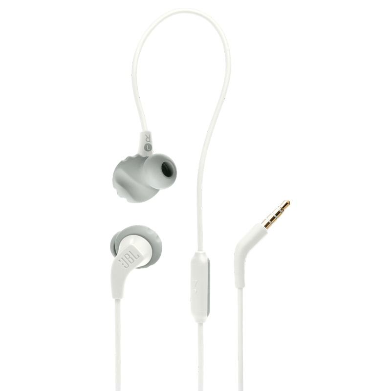 JBL Endurance 2 Wired Earphones White Hero Photo