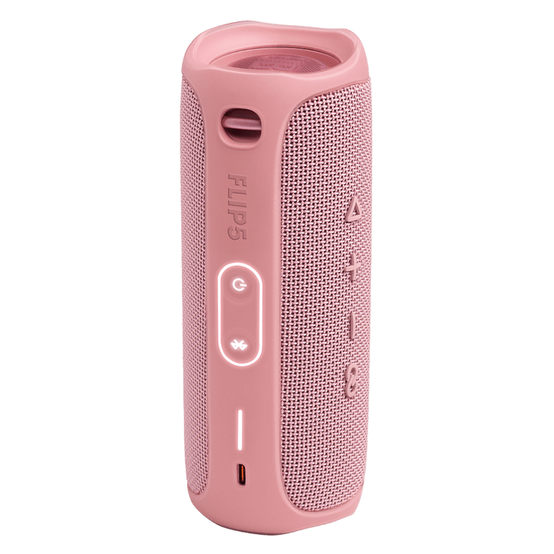 JBL Flip 5 Speaker Dusty Pink Back View Photo