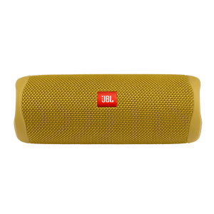 JBL Flip 5 Speaker Mustard Yellow Front View Photo