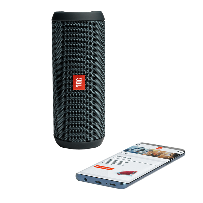 JBL Flip Essential Speaker and Phone Photo