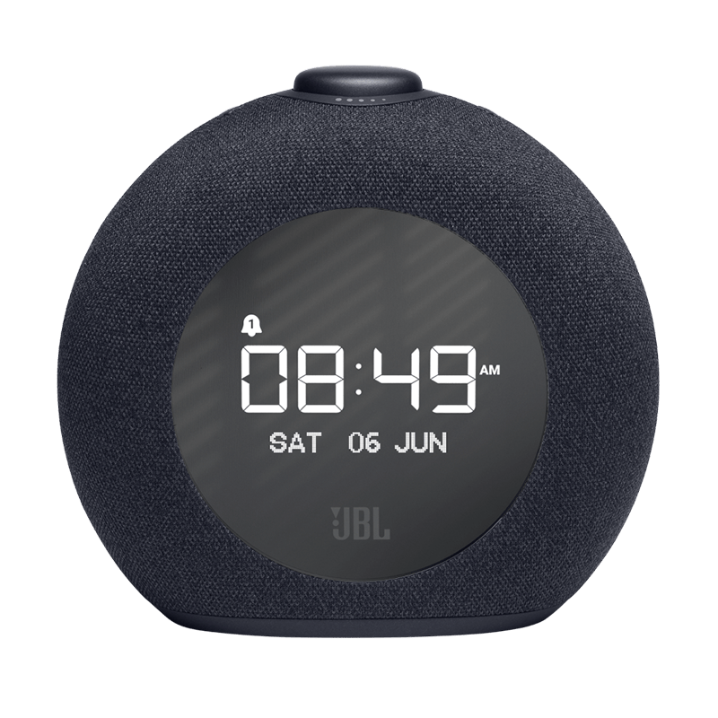 JBL Horizon 2 Black Bluetooth Clock Speaker Front View Photo