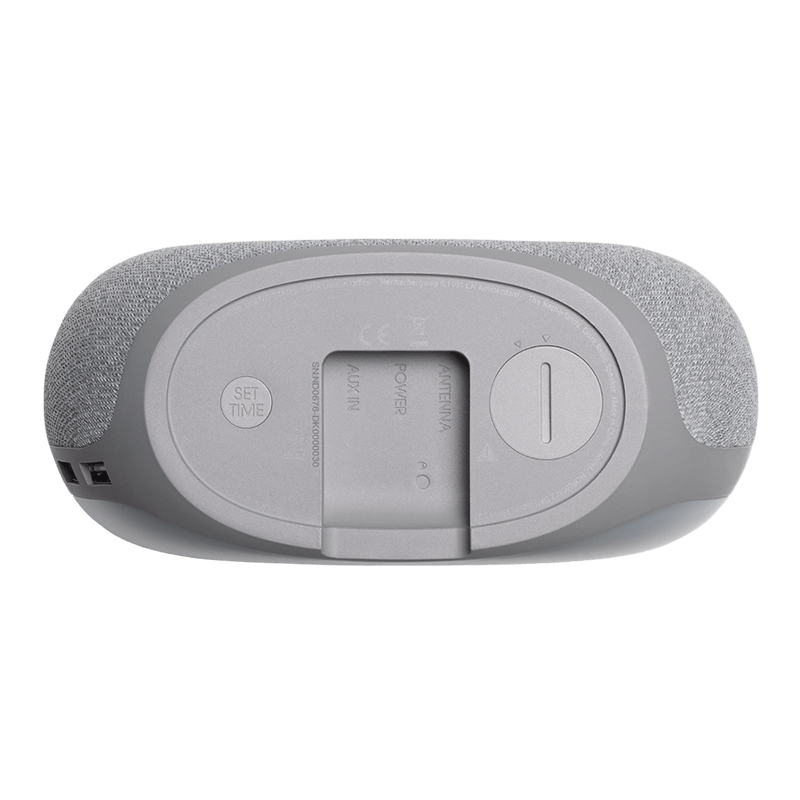 JBL Horizon 2 Grey Bluetooth Clock Speaker Bottom View Photo