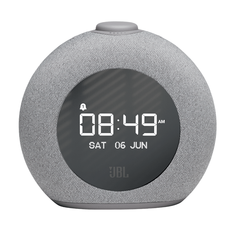 JBL Horizon 2 Grey Bluetooth Clock Speaker Front View Photo