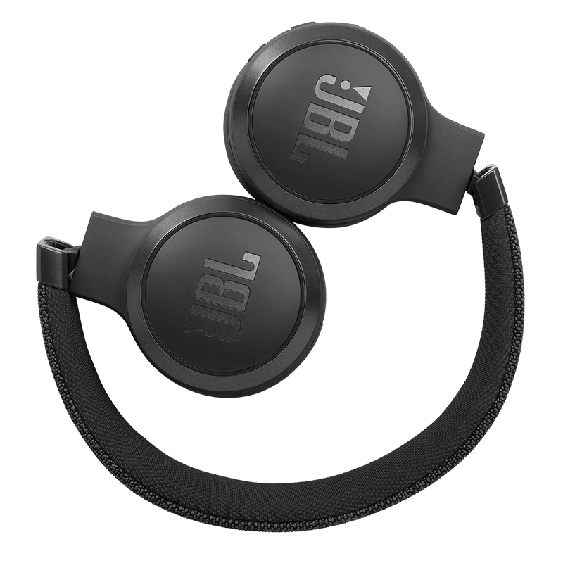 JBL Live 460NC Headphones Black Details when Folded Photo