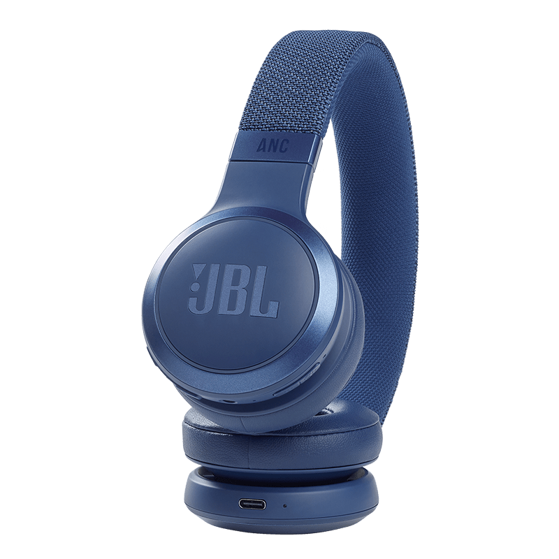 JBL Live 460NC Headphones Blue Details Photo