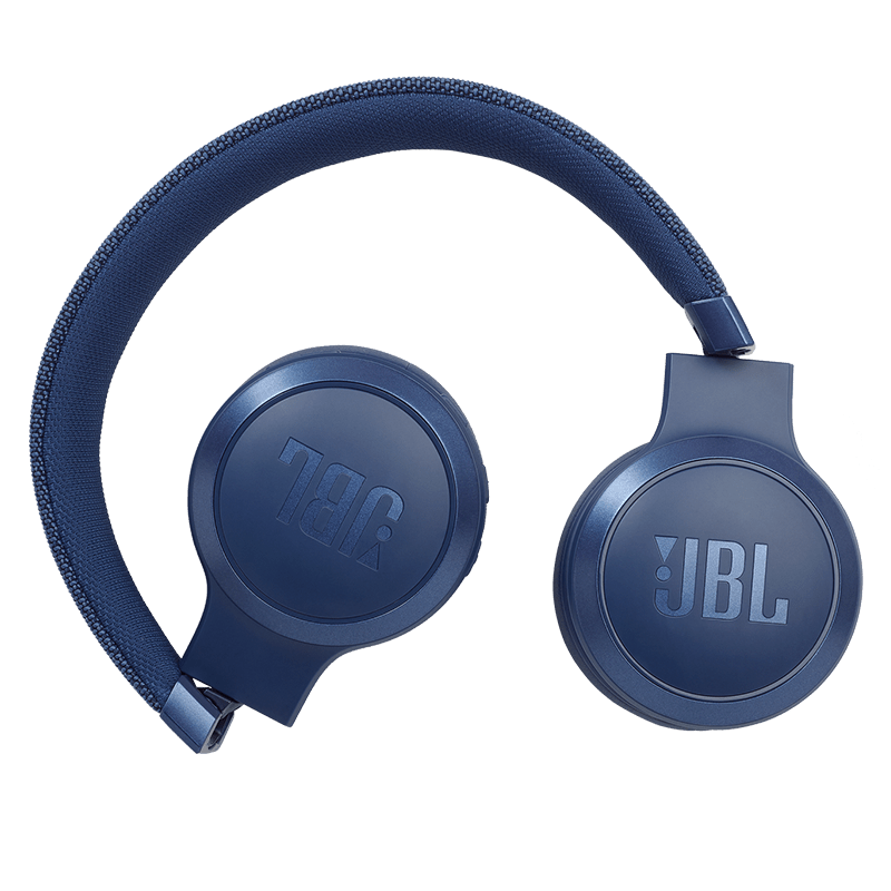JBL Live 460NC Headphones Blue Details when Folded Photo