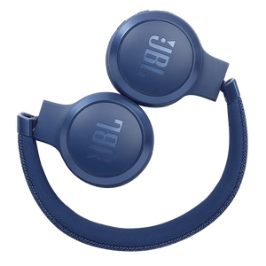 JBL Live 460NC Headphones Blue Folded Photo