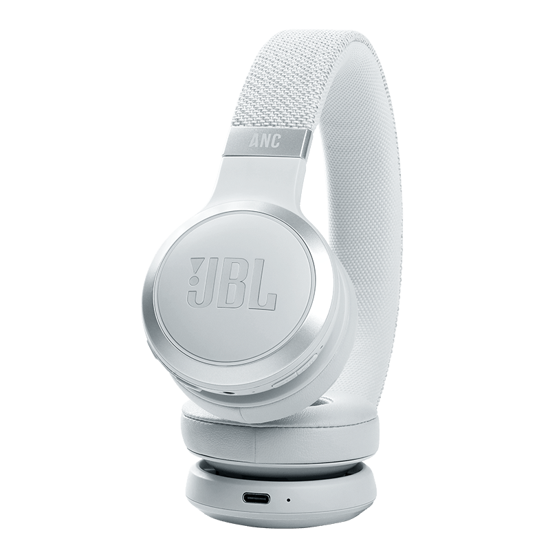 JBL Live 460NC Headphones White Details Photo