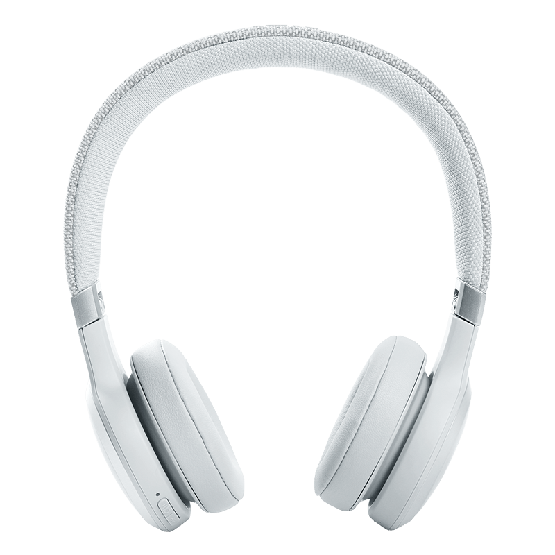 JBL Live 460NC Headphones White Front side Photo
