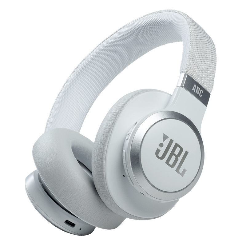 JBL Live 660NC Headphones White Hero Photo