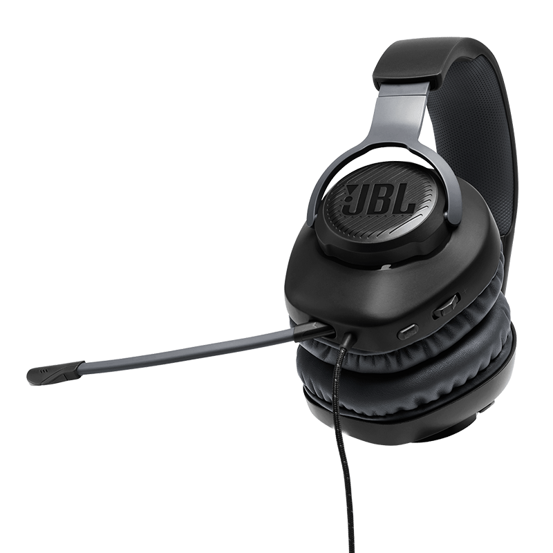 JBL Quantum 100 Black Headset Details Photo