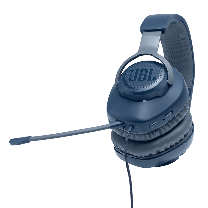 JBL Quantum 100 Blue Headset Details Photo