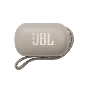 JBL Reflect Flow Pro White Case Top Logo