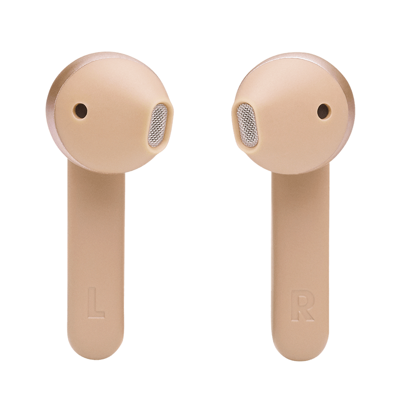 JBL TUNE 225TWS Earbuds Gold Back View Photo