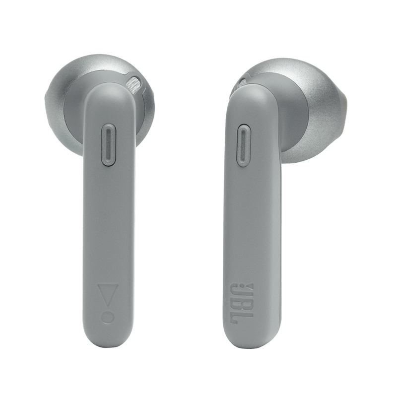 JBL TUNE 225TWS Earbuds Grey Front View Photo