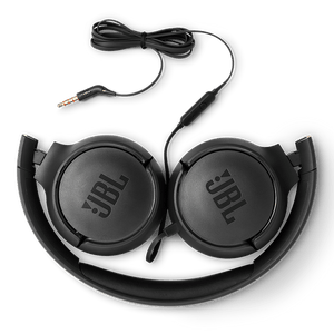 JBL Tune 500 Headphones Black Folded Photo
