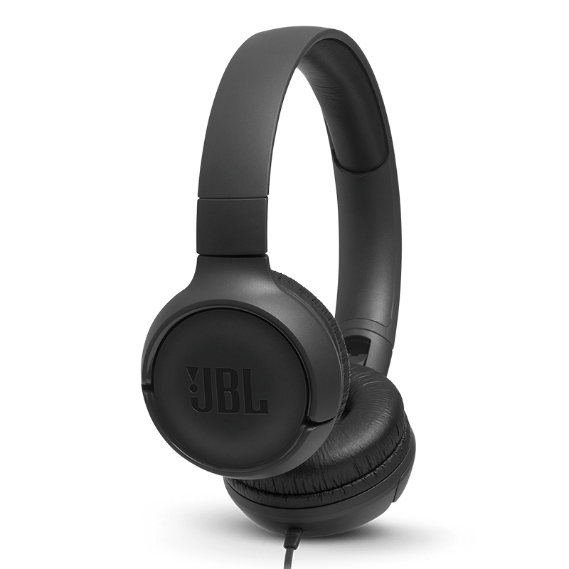 JBL Tune 500 Headphones Black Hero Photo