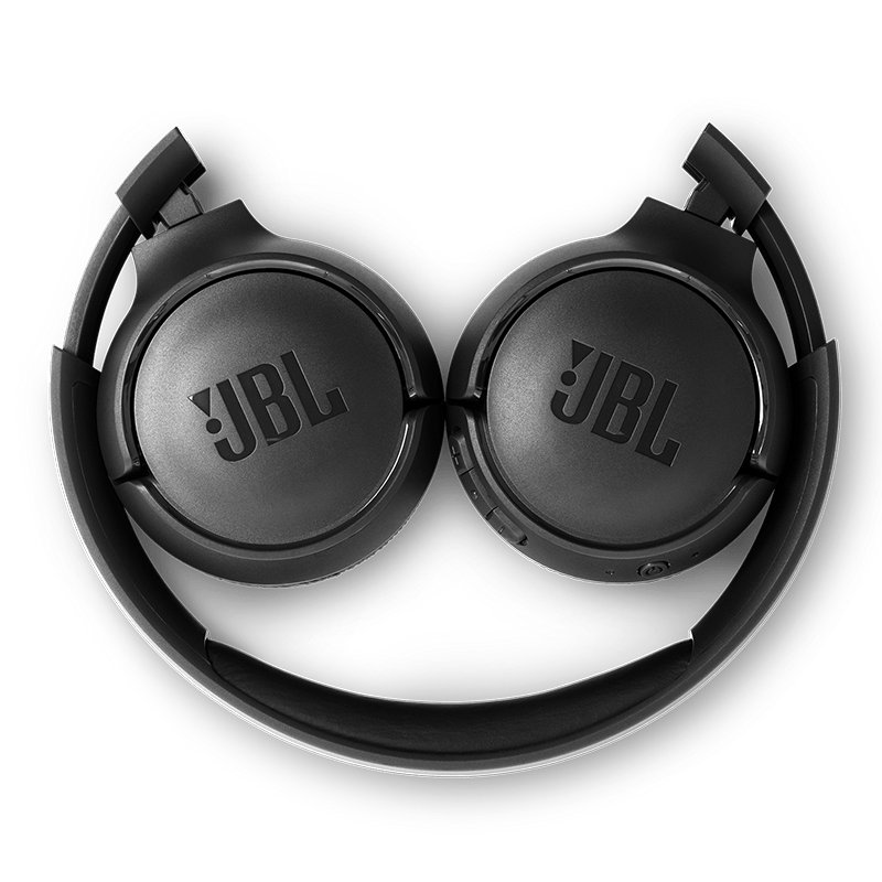JBL Tune 500BT Headphones Black Folds on Headphones Are Extended Photo