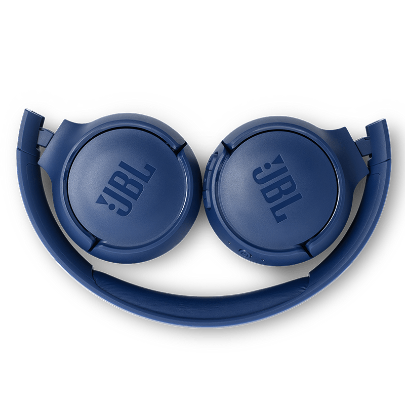 JBL Tune 500BT Headphones Blue Folded Photo