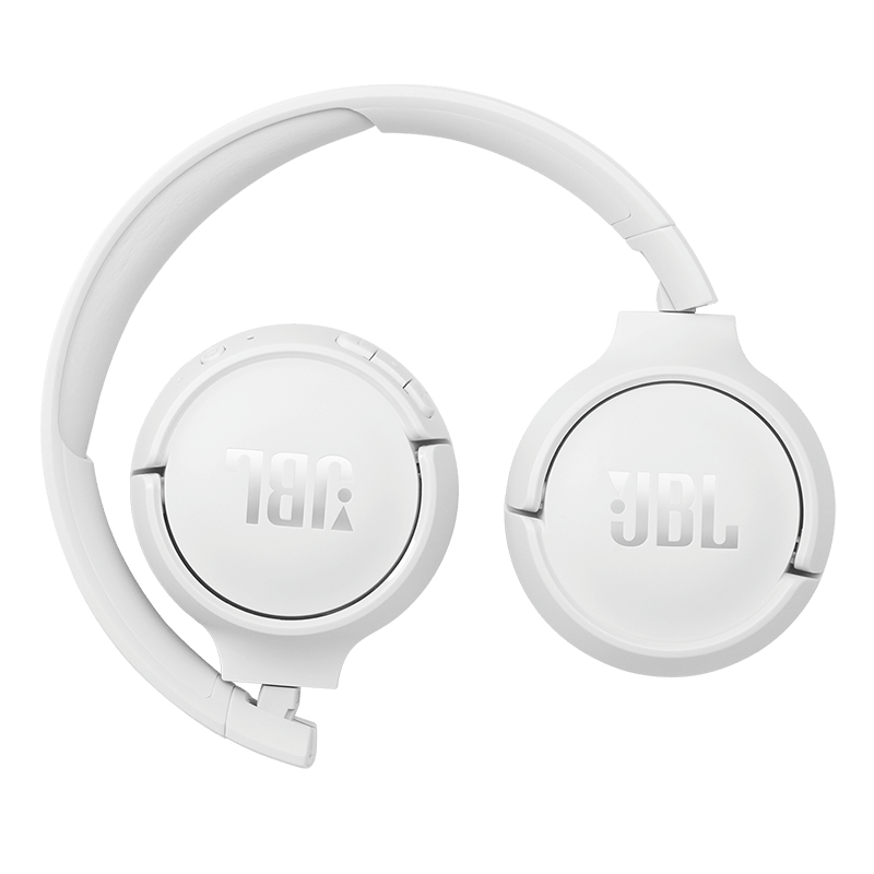 JBL Tune 510BT Headphones White Details when Folded Photo