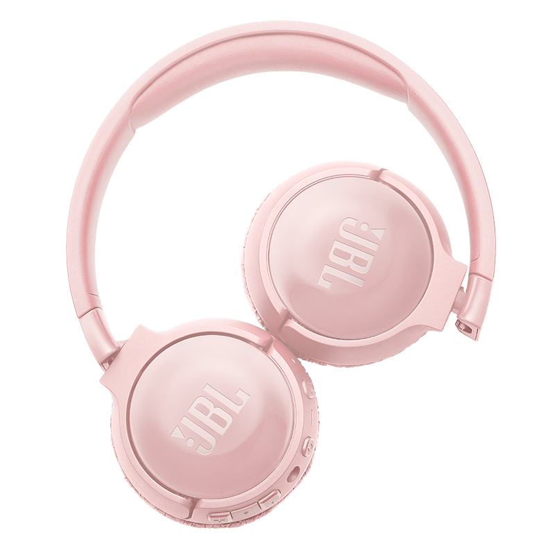 JBL Tune 600BTNC Headphones Pink Folded Photo