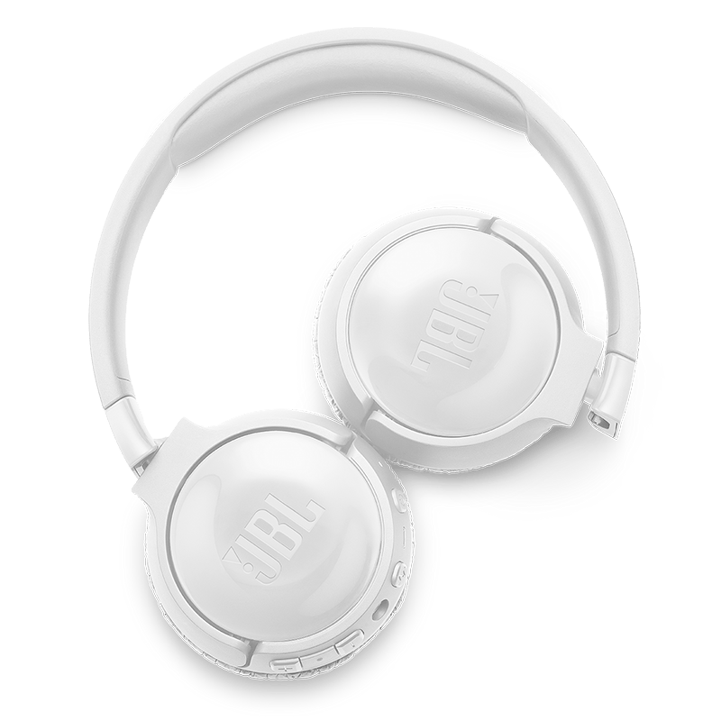JBL Tune 600BTNC Headphones White Folded Photo