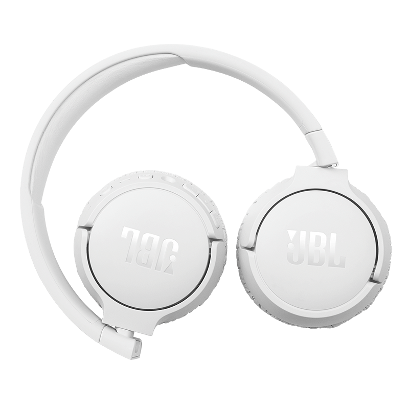 JBL Tune 660NC Headphones White Details when Folded Photo