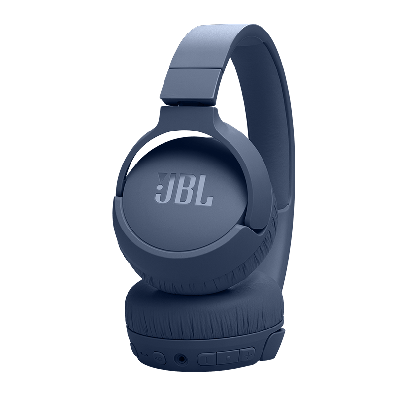 JBL Tune 670NC Headphones Blue Details Photo