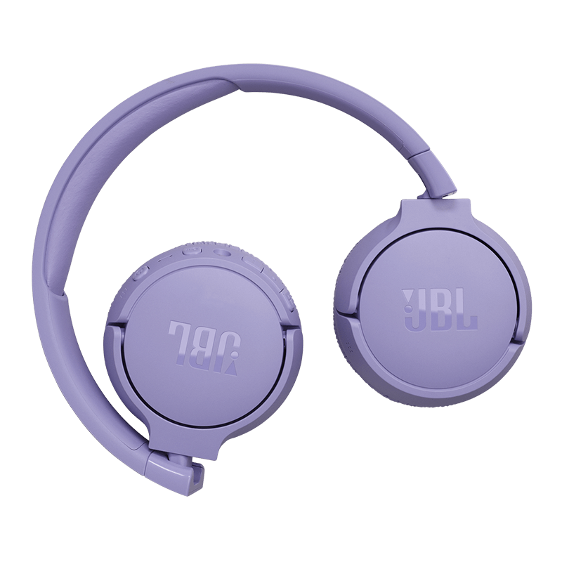 JBL Tune 670NC Headphones Purple Folded Photo