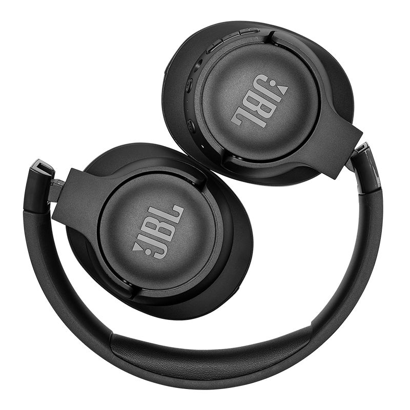 JBL Tune 750BTNC Headphones Black Folded Photo