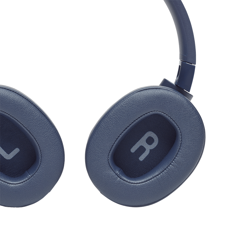 JBL Tune 750BTNC Headphones Blue Ear Cup Details Photo