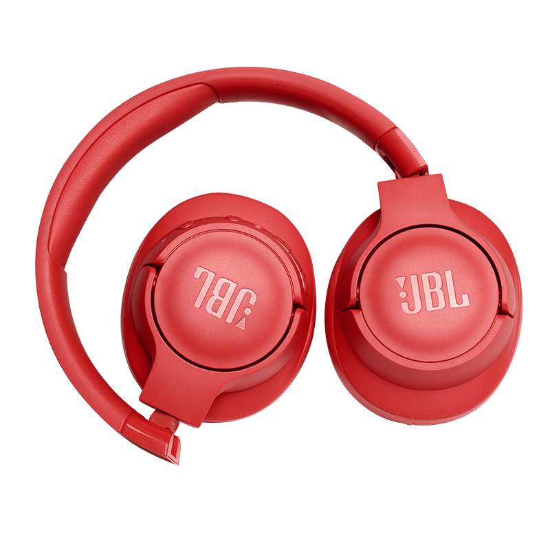 JBL Tune 750BTNC Headphones Coral Folded Photo